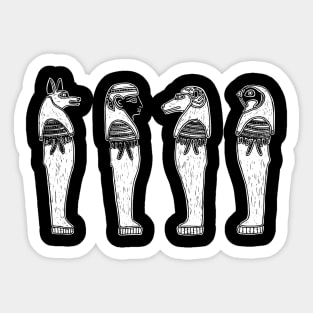 The Four Sons of Horus Sticker